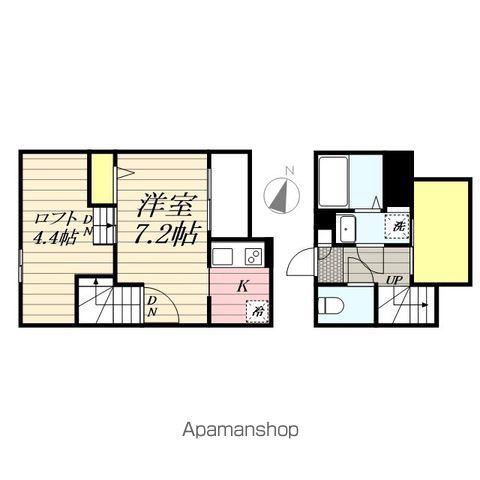 ADC小郡ARIANA(1K/2階)の間取り写真
