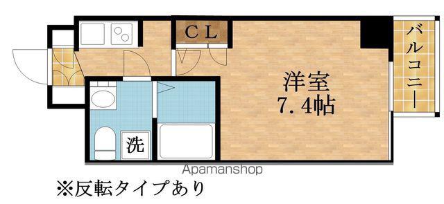 ミュプレ北浜イースト(1K/14階)の間取り写真
