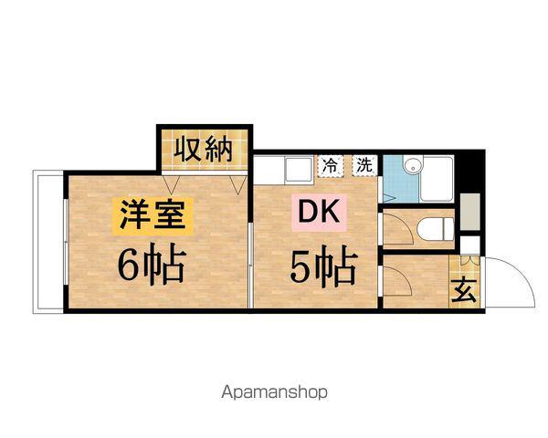メゾン桜ヶ丘(1DK/1階)の間取り写真