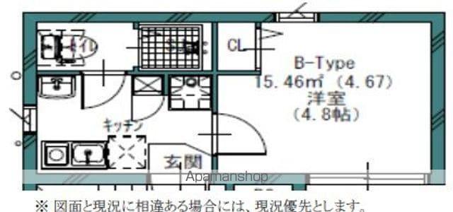 GREW KOENJI RESIDENCE(1K/2階)の間取り写真