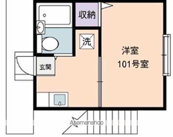 シティハイムさつき(1K/1階)の間取り写真