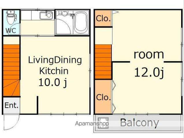 吉岡ハイツ(1LDK)の間取り写真