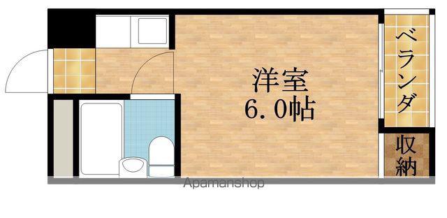 セヴィア城東(ワンルーム/3階)の間取り写真