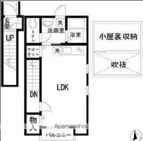 ETOILE5(ワンルーム/2階)の間取り写真