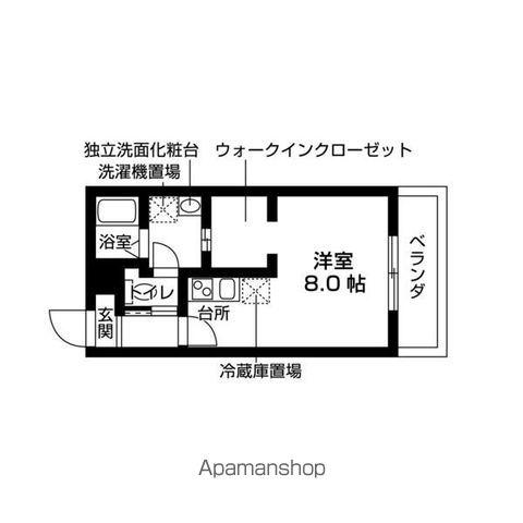 NAGEOIRE(1K/2階)の間取り写真