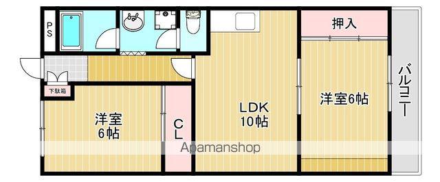 サンヒルズ光明池(2LDK/2階)の間取り写真