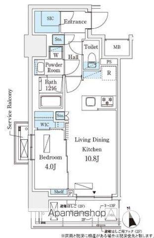 シーズンフラッツ浅草六丁目(1LDK/8階)の間取り写真