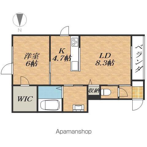 TOWN白樺東(1LDK/1階)の間取り写真