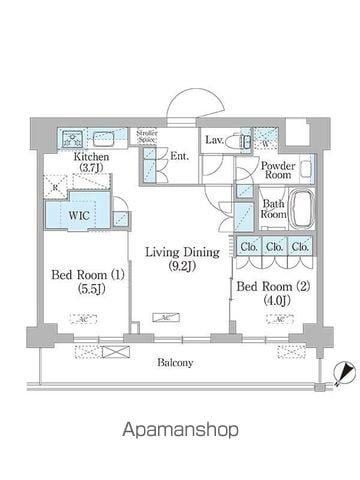 NIIYA平和台(2LDK/3階)の間取り写真