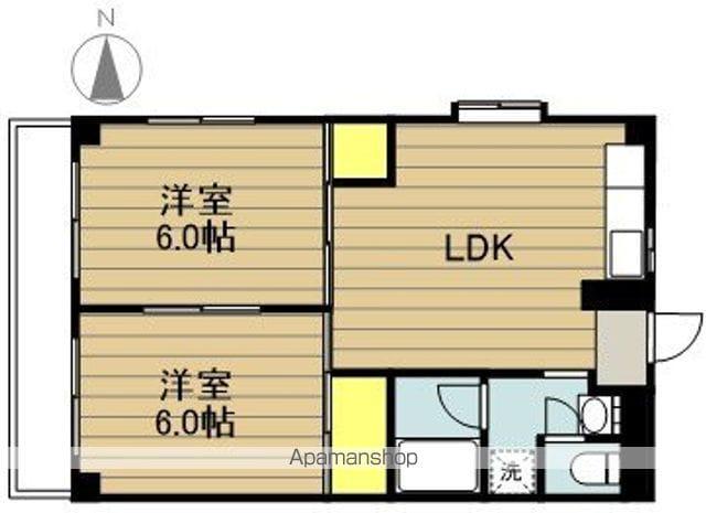 ファミールコヌマ(2LDK/4階)の間取り写真