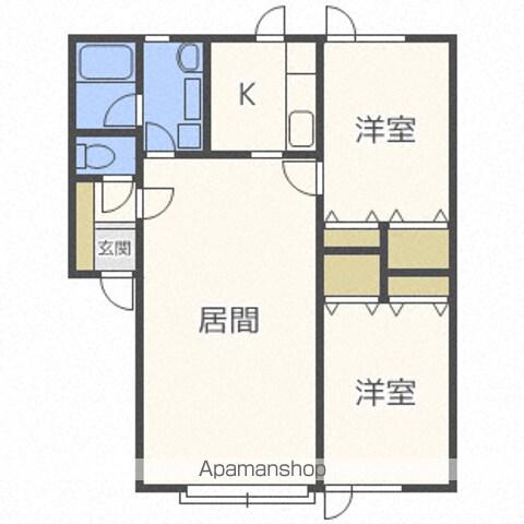 香風館参番(2LDK/1階)の間取り写真
