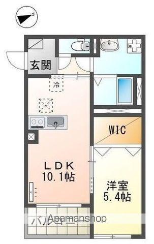 勝部1丁目マンション(1LDK/1階)の間取り写真