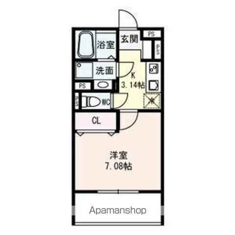 メゾン・ド・レーヴK(1K/3階)の間取り写真