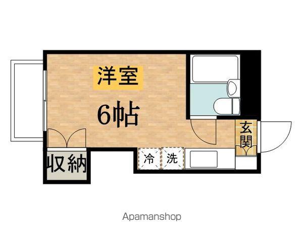 メゾンドリック(ワンルーム/2階)の間取り写真