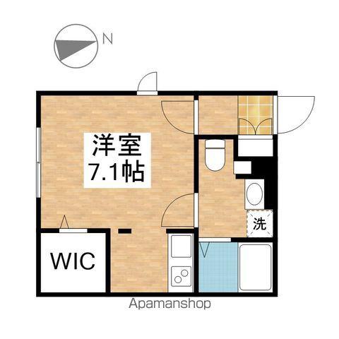 BRANCHE車道(ワンルーム/3階)の間取り写真