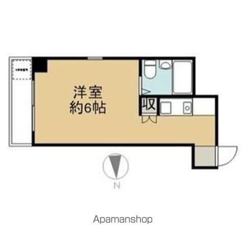 サンシティー八剣(ワンルーム/4階)の間取り写真