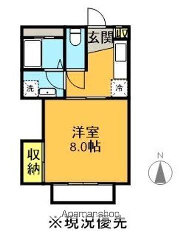 セゾンMIKI(1K/2階)の間取り写真