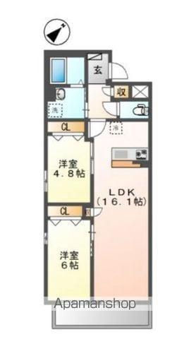 小茂根3丁目マンション工事(2LDK/5階)の間取り写真