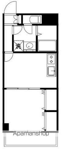 クレール梅里(1DK/2階)の間取り写真