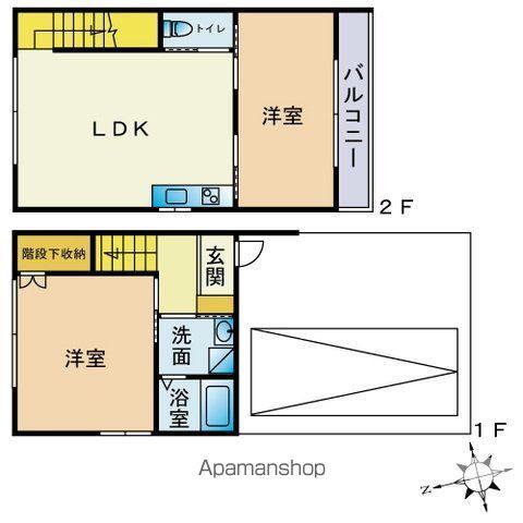 ブライトパティオさくら(2LDK/1階)の間取り写真