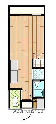 パークハイツ東雲(ワンルーム/2階)の間取り写真