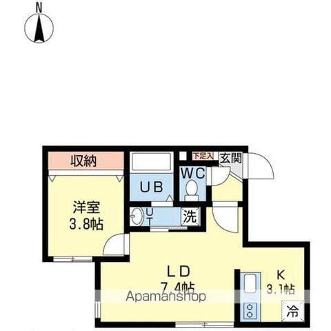 プランドールL(1LDK/2階)の間取り写真