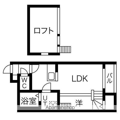 クリークコートⅡ(2K/1階)の間取り写真