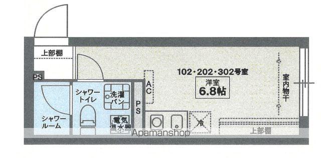 COCOFLAT東高円寺(ワンルーム/3階)の間取り写真