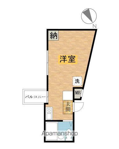 八王子南口センタービル(ワンルーム/3階)の間取り写真