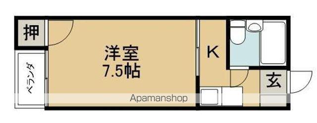 コーポめぐみⅠ(1K/1階)の間取り写真