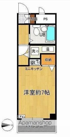 クリエイト国分寺(ワンルーム/2階)の間取り写真