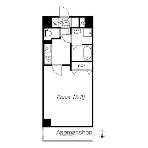 SARPIS千種(1K/8階)の間取り写真