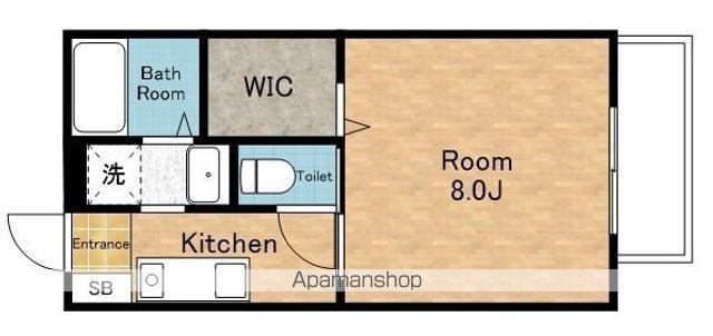 リヴェールK(1K/2階)の間取り写真