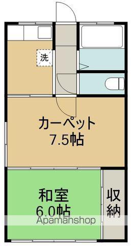 菊文荘(2K/1階)の間取り写真