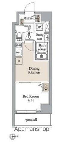 グランカーサ住吉Ⅲ(1DK/6階)の間取り写真