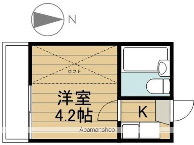ダイワパレスⅡ(1K/2階)の間取り写真