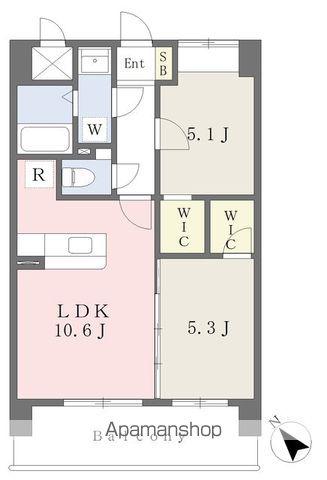 フィールド ヴィレッジ(2LDK/6階)の間取り写真