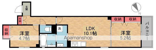 ラモーナ倉治(2LDK/3階)の間取り写真