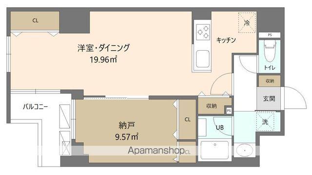 REFRAME5 早稲田(1LDK/1階)の間取り写真