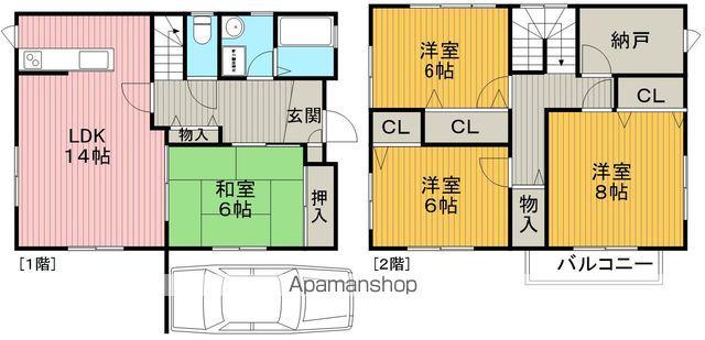大阪モノレール本線 少路駅(大阪モノレール) 徒歩6分 2階建 築28年(4SLDK)の間取り写真