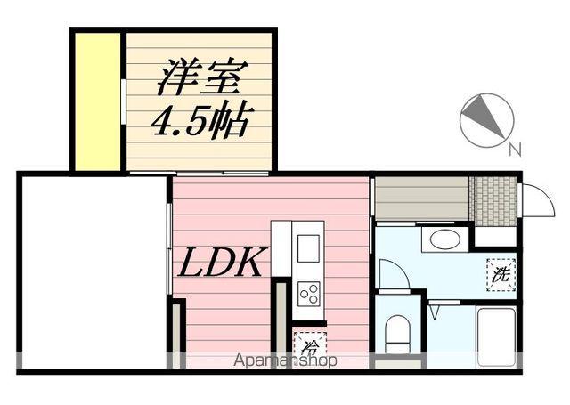 GD OHASHI APARTMENT(1LDK/3階)の間取り写真