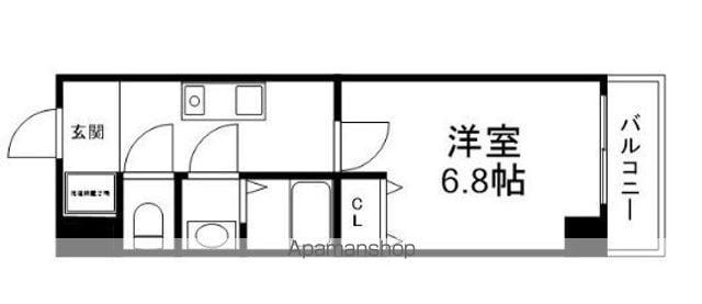 NASU8(1K/3階)の間取り写真