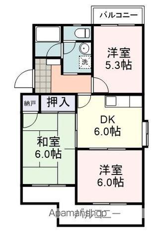 シオン千代田(3DK/1階)の間取り写真