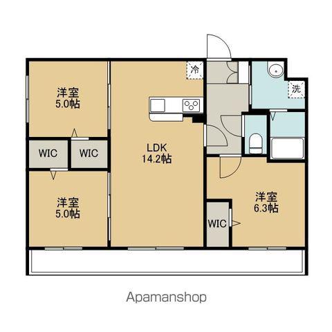 FELICIAS(3LDK/4階)の間取り写真