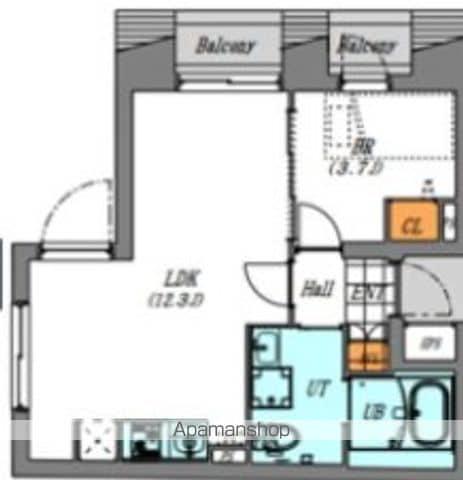 LUORE大山(1LDK/3階)の間取り写真