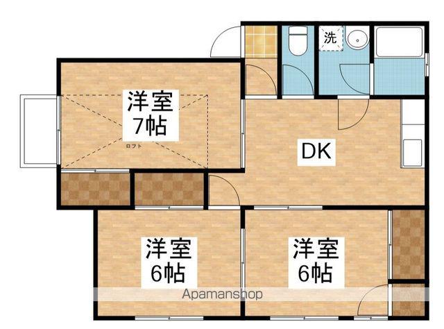 ヴィラ・ランコントレ(3DK/2階)の間取り写真