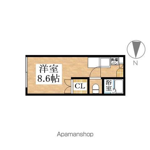 NFGRAN日新(ワンルーム/1階)の間取り写真