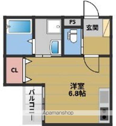 THE NOBLES 名島(ワンルーム/2階)の間取り写真