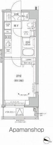 RELUXIA両国Ⅱ(1K/8階)の間取り写真