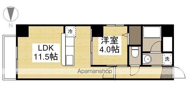 ウイング21中山下Ⅰ(1LDK/8階)の間取り写真